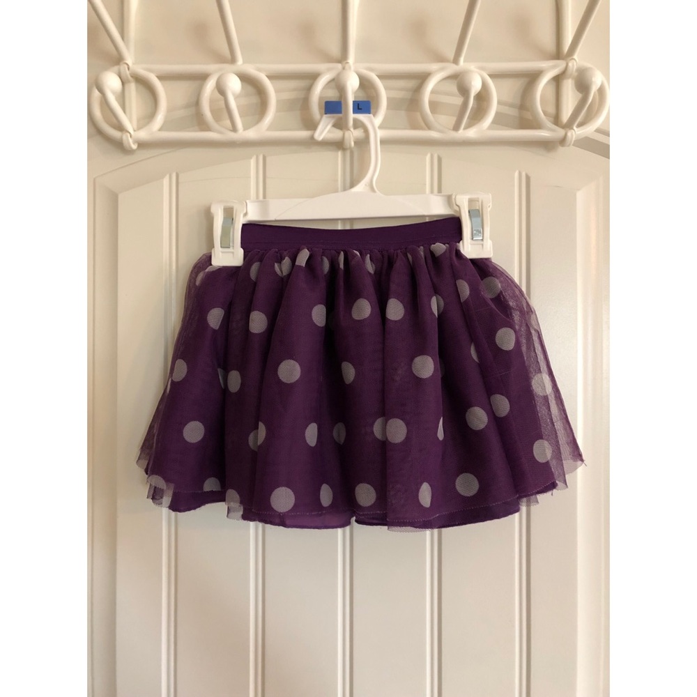 🌈 Girls polka dot skirt.